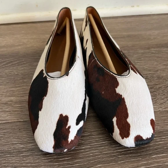 Madewell The Mylie Ballet Flat in Dark Carob Multi Calf Hair NWOB - Picture 6 of 13